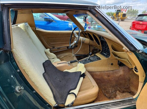 1Z37J3S401539 1973 CHEVROLET CORVETTE Зеленый Вид задних сидений