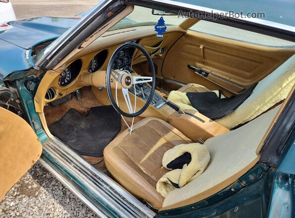 1Z37J3S401539 1973 CHEVROLET CORVETTE Зеленый Вид панели приборов