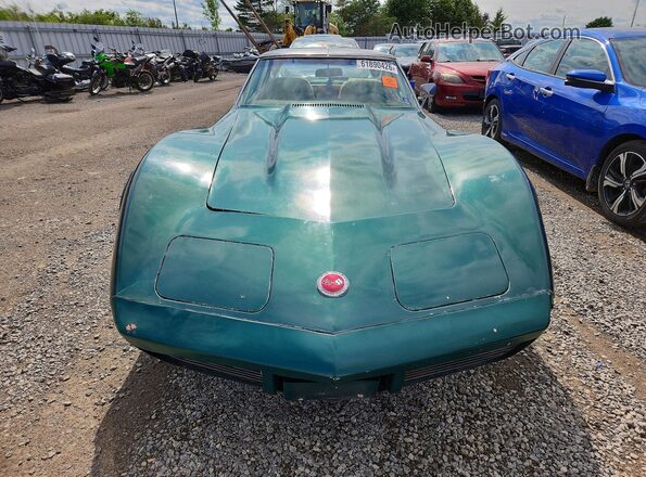 1Z37J3S401539 1973 CHEVROLET CORVETTE Зеленый Вид спереди
