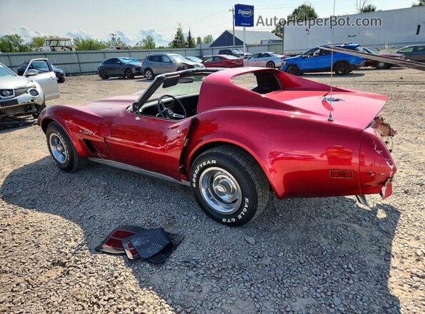 1Z37J4S418490 1974 CHEVROLET CORVETTE Красный Задняя левая четверть