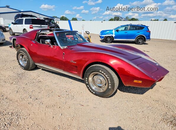 1Z37J4S418490 1974 CHEVROLET CORVETTE Красный Передняя правая четверть