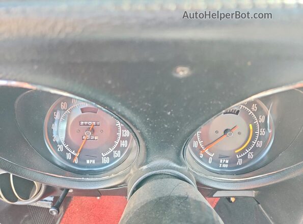 1Z37J4S418490 1974 CHEVROLET CORVETTE Красный Вид щитка приборов
