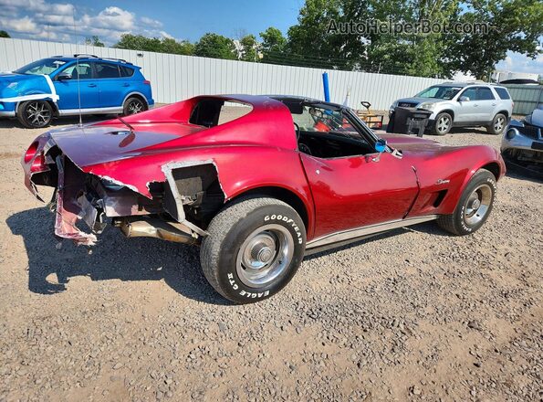 1Z37J4S418490 1974 CHEVROLET CORVETTE Красный Задняя правая четверть