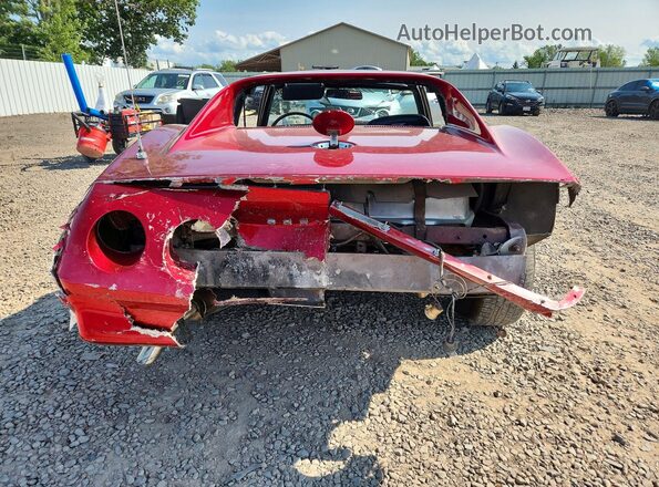 1Z37J4S418490 1974 CHEVROLET CORVETTE Красный Вид сзади