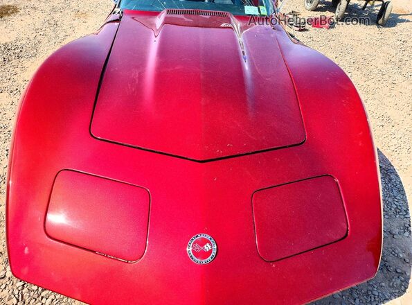 1Z37J4S418490 1974 CHEVROLET CORVETTE Красный Вид задней части салона