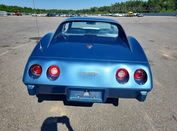 1Z37J5S400755 1975 CHEVROLET CORVETTE Синий Вид сзади