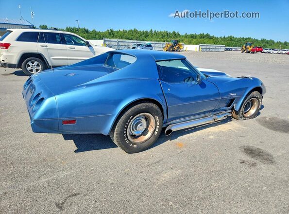 1Z37J5S400755 1975 CHEVROLET CORVETTE Синий Задняя правая четверть