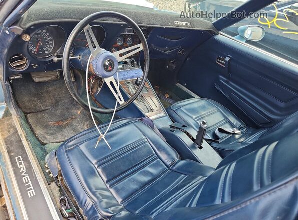1Z37J5S400755 1975 CHEVROLET CORVETTE Синий Вид панели приборов