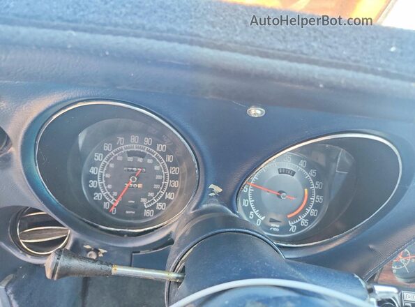 1Z37J5S400755 1975 CHEVROLET CORVETTE Синий Вид щитка приборов