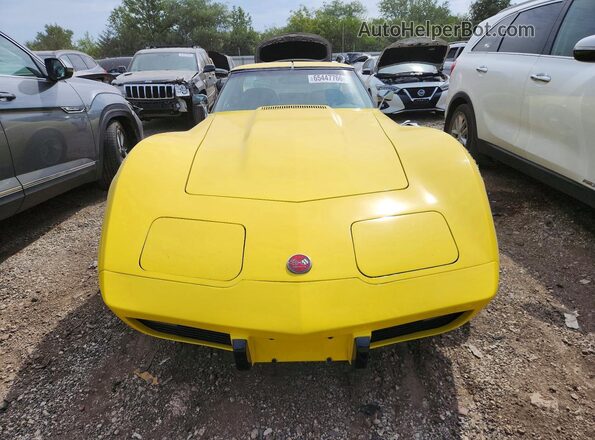 1Z37J5S427768 1975 CHEVROLET CORVETTE Yellow Դիմացի տեսք