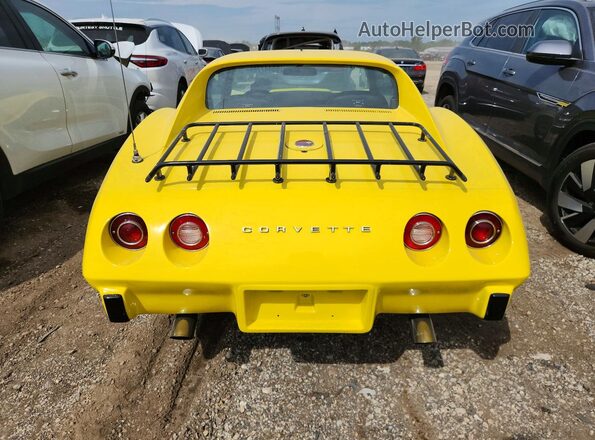 1Z37J5S427768 1975 CHEVROLET CORVETTE Yellow Հետևի տեսք