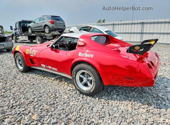 1Z37L7S448960 1977 CHEVROLET CORVETTE Красный Задняя левая четверть