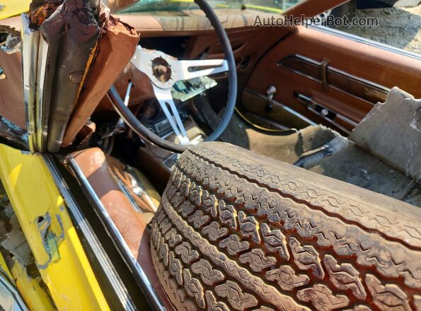 1Z37Z3S410225 1973 CHEVROLET CORVETTE Yellow წინა პანელის ხედი