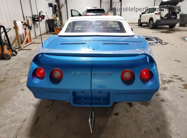 1Z67J4S424177 1974 CHEVROLET CORVETTE Blue უკანა ხედი
