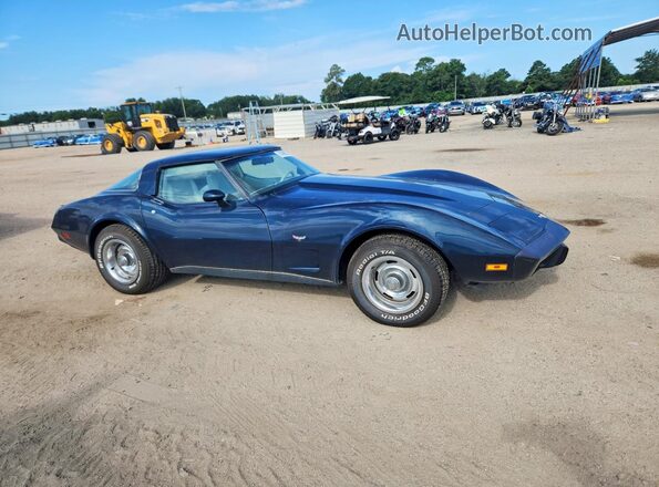 1Z8789S448875 1979 CHEVROLET CORVETTE Blue Przód prawy
