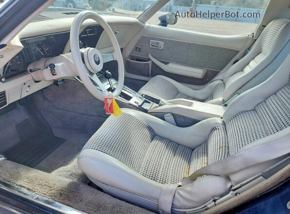 1Z8789S448875 1979 CHEVROLET CORVETTE Blue Widok wnętrza z przodu