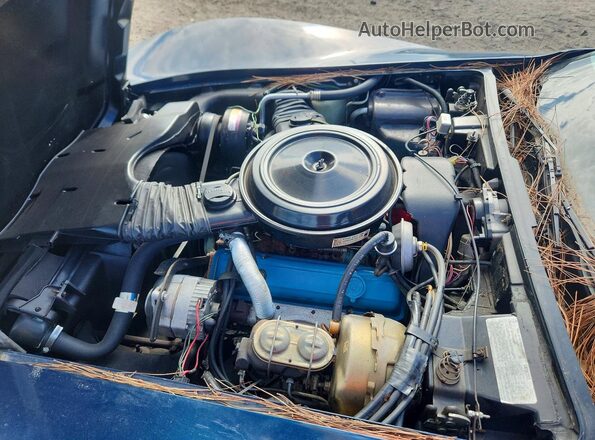 1Z8789S448875 1979 CHEVROLET CORVETTE Blue Widok komory silnika