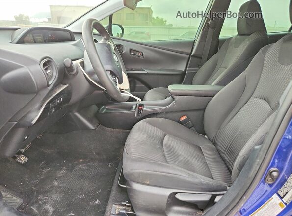 JTDKBRFUXJ3596428 2018 TOYOTA PRIUS Blue Dashboard view