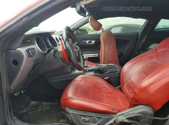 1FA6P8CFXJ5128390 2018 FORD MUSTANG Red Առջևի վահանակի տեսք