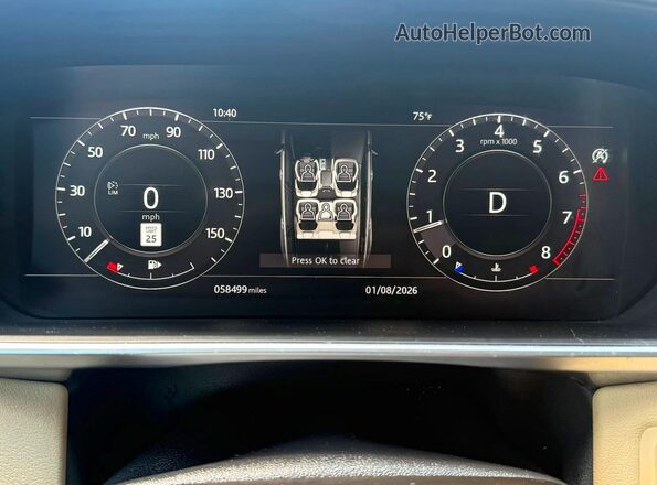 SALWR2RVXJA803154 2018 LAND ROVER RANGE ROVER White Widok deski rozdzielczej