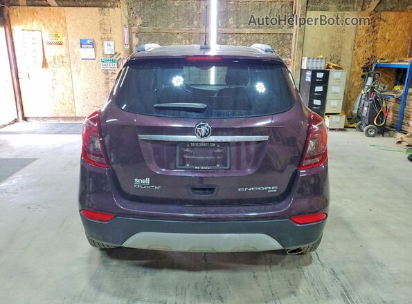 KL4CJFSB6HB118897 2017 BUICK ENCORE Темно-бордовый Вид салона спереди