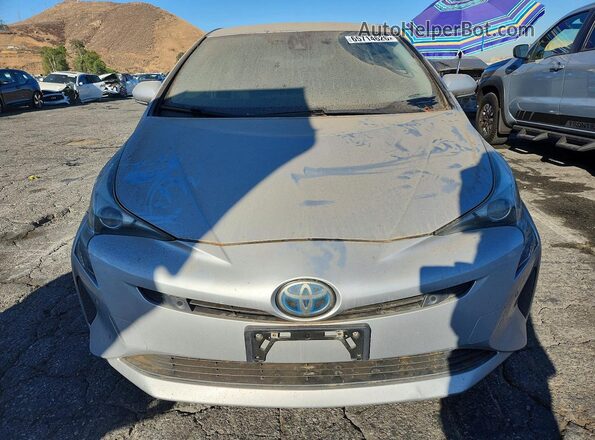 JTDKBRFU5J3591783 2018 TOYOTA PRIUS Silver Rear view