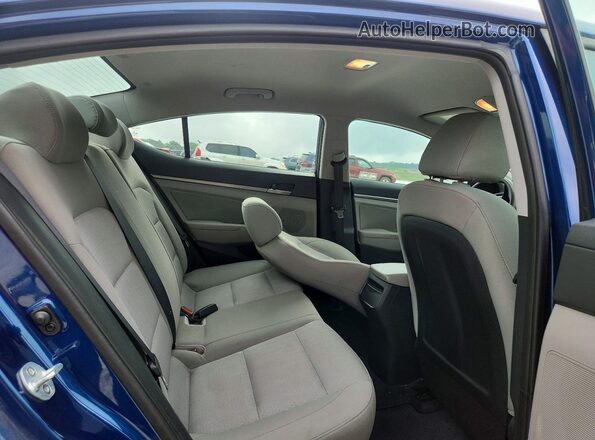 5NPD84LF6HH100992 2017 HYUNDAI ELANTRA Синий Вид задней части салона