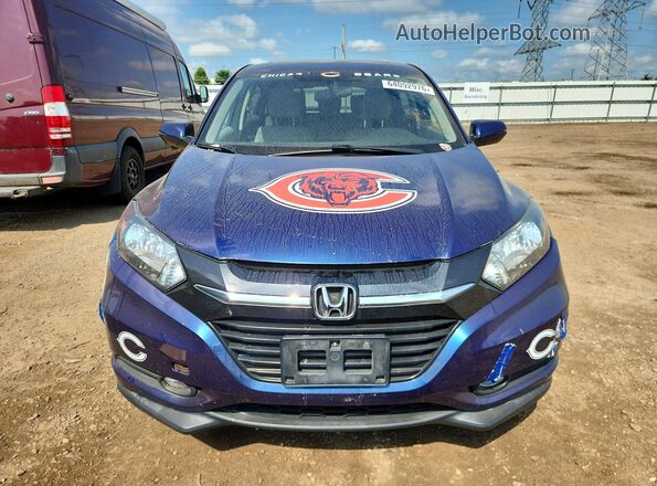 3CZRU5H50GM724748 2016 HONDA HR-V Blue Widok z tyłu