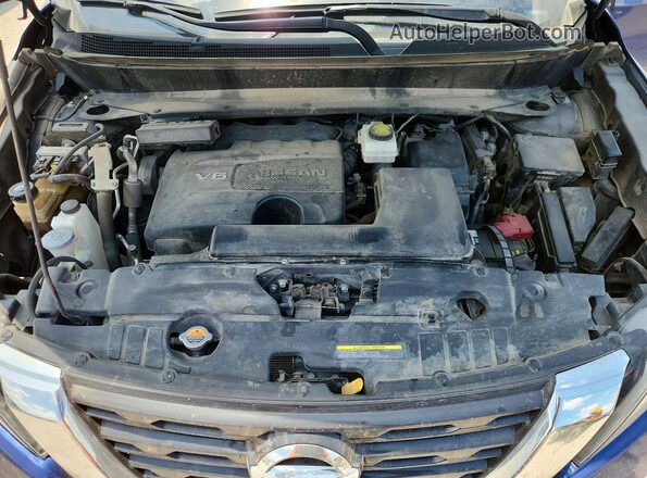 5N1DR2MM4JC649103 2018 NISSAN PATHFINDER Blue Engine compartment view