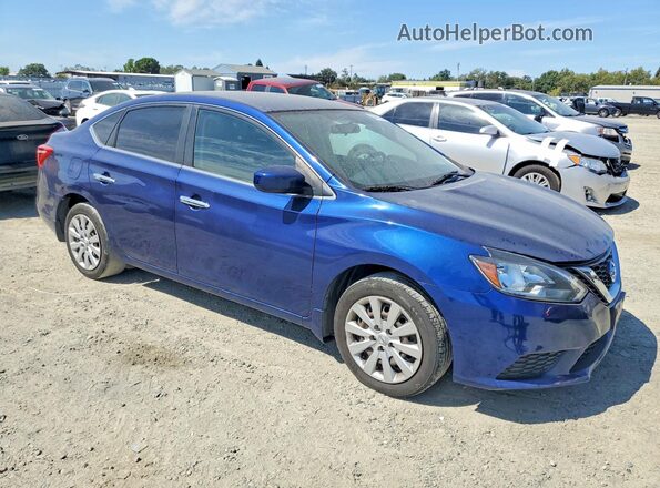 3N1AB7AP5HY232519 2017 NISSAN SENTRA Blue Front view