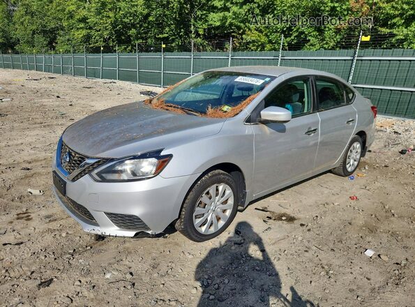 3N1AB7AP6HY373437 2017 NISSAN SENTRA Silver Задня ліва чверть