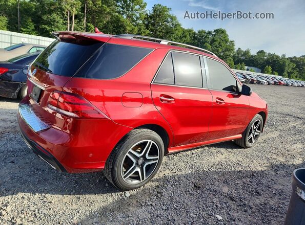 4JGDA5JB7HA826888 2017 MERCEDES-BENZ GLE Red Przód prawy