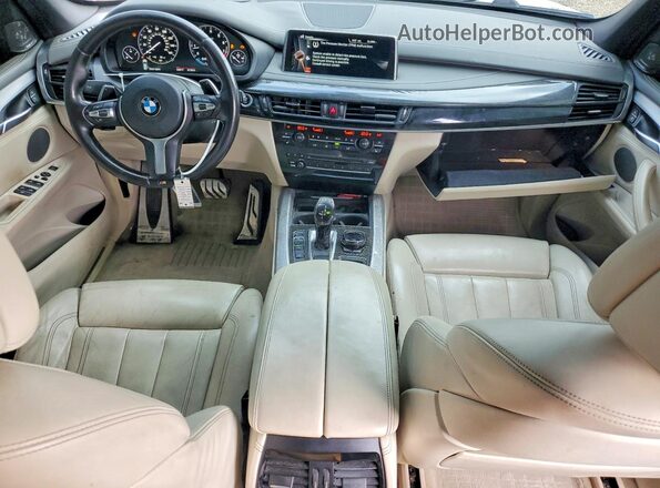 5UXKR6C5XG0J83053 2016 BMW X5 White Widok zestawu wskaźników