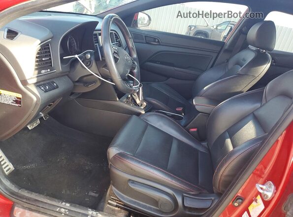 KMHD04LB3JU544939 2018 HYUNDAI ELANTRA Red Widok deski rozdzielczej