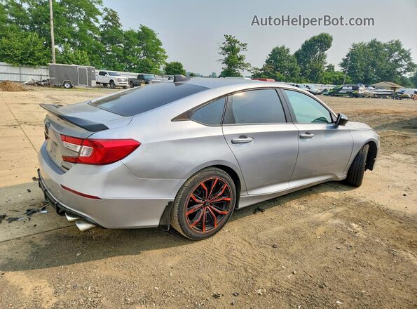 1HGCV1F30JA042820 2018 HONDA ACCORD Gray Առջևի աջ