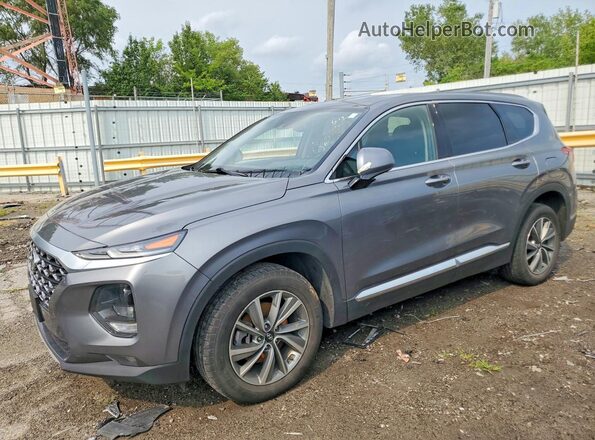 5NMS3CAD7KH035835 2019 HYUNDAI SANTA FE Gray Հետևի ձախ
