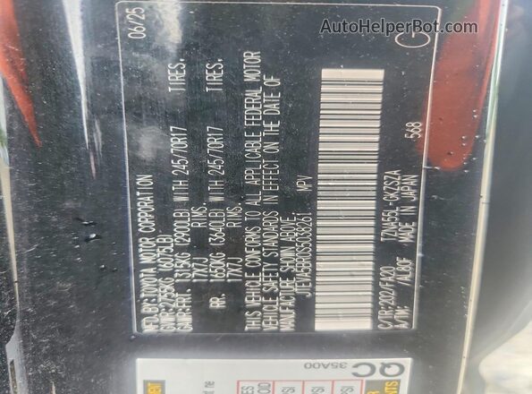 JTEVA5BR0S5038261 2025 TOYOTA 4RUNNER Black Սալոնի 360 աստիճան տեսք