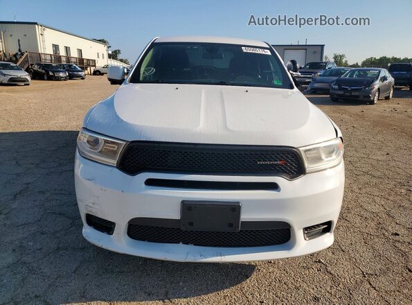 1C4SDJFT4LC368186 2020 DODGE DURANGO Белый Вид сзади