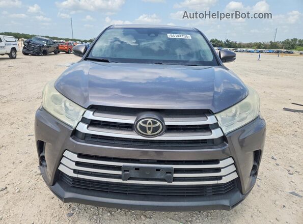 5TDZARFH4JS034253 2018 TOYOTA HIGHLANDER Gray Widok z tyłu