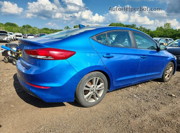 5NPD84LF1HH130238 2017 HYUNDAI ELANTRA Синий Передняя правая четверть