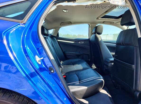 19XFC1F96GE002298 2016 HONDA CIVIC Blue უკანა სალონის ხედი
