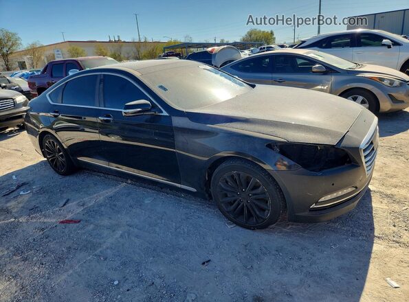 KMHGN4JE7HU167375 2017 GENESIS G80 Черный Вид спереди