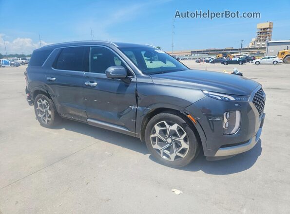KM8R74HE5NU451544 2022 HYUNDAI PALISADE Gray წინა ხედი