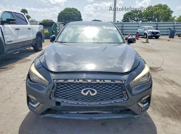 JN1EV7AP9GM555403 2016 INFINITI Q50 Black Հետևի տեսք