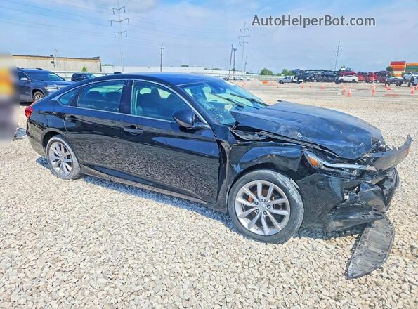1HGCV1F12MA086689 2021 HONDA ACCORD Black Вид спереду