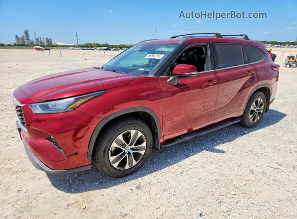 5TDGZRAH2LS504578 2020 TOYOTA HIGHLANDER Red Հետևի ձախ