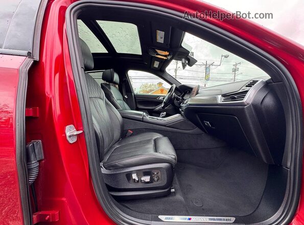 5UXCY8C09M9E51267 2021 BMW X6 Burgundy Հետևի տեսք