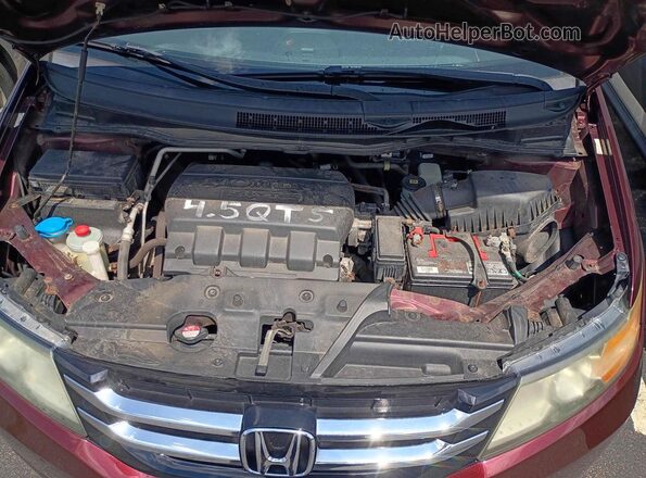 5FNRL5H26GB101556 2016 HONDA ODYSSEY Burgundy Dashboard view