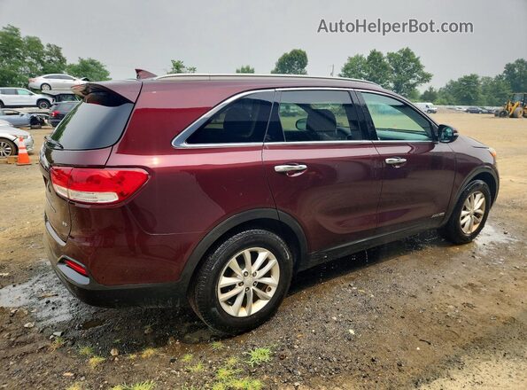 5XYPGDA5XHG240299 2017 KIA SORENTO Burgundy Delantero derecho