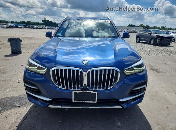 5UXCR6C07N9K71186 2022 BMW X5 Blue Rear view